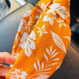 Orange Floral Headband